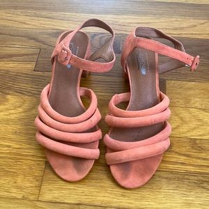 Coral Strappy Heels